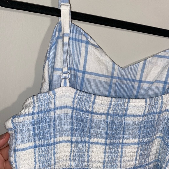 light blue blue plaid dress - Picture 4 of 5